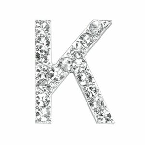 “K” Diamant Buchstabe, silber, 20 mm, 5 Stück