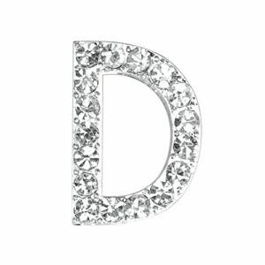 “D“ Diamant Buchstabe, silber, 20 mm, 5 Stück