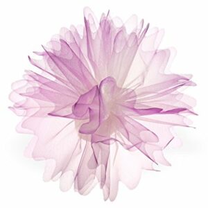 Tüllkreis gezackt creme Schattierung lila 50 Stück