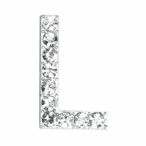 “L” Diamant Buchstabe, silber, 20 mm, 5 Stück