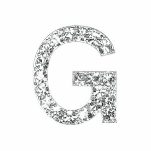 “G“ Diamant Buchstabe, silber, 20 mm, 5 Stück