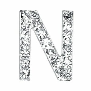“N“ Diamant Buchstabe, silber, 20 mm, 5 Stück