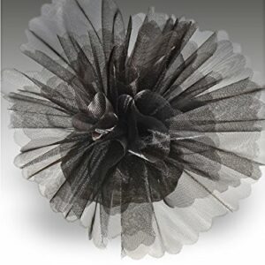 Organza-Tüllkreis Kristall Standard schwarz