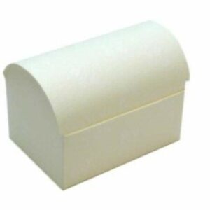 10 Stück Schachtel in Truhenform, Champagner geprägt, 70 x 45 x 52,