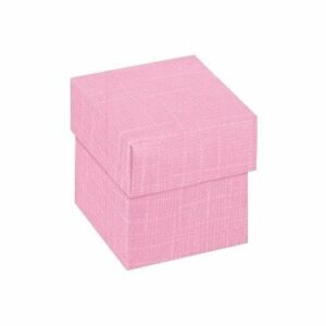 10 Stück Kartonagen Würfel mit Deckel Seta rosa, 5 x 5 x 5 cm