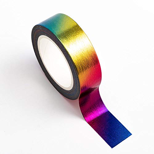 Mozeat Lens 2 Rollen Goldfolie Klebeband Metallic Washi Tape 15mm