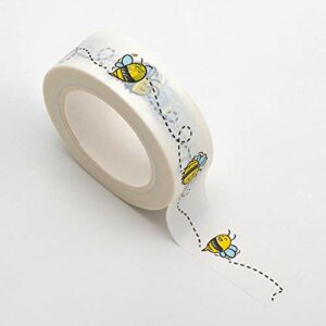 Washi Tape selbstklebend Kleine Bienchen 15mm x 10m Rolle