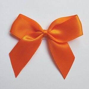 5 cm Satinschleife (Selbstklebend) 12 Stück – Orange