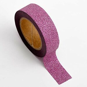 Washi Tape selbstklebend Glitter Rose Pink 15mm x 10m Rolle