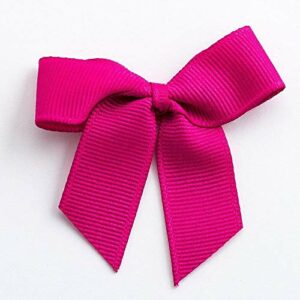 5 cm Ripsband Schleifen (Selbstkleben) 12 Stück – Pink