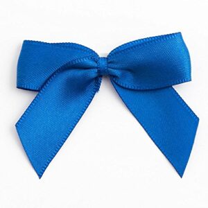 5 cm Satinschleife (Selbstklebend) 12 Stück  Royalblau