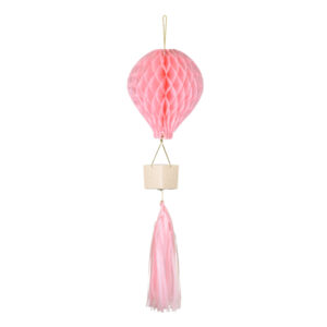 Dekoration aus Seidenpapier Ballon, rosa