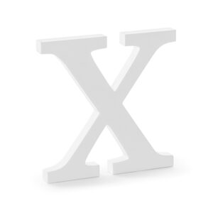 Holzbuchstabe X, weiß, 19,5x19cm
