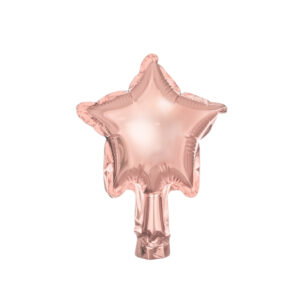 Folienballons Stern, 12cm, roségold (1 VPE / 25 Stk.)