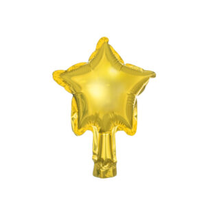 Folienballons Stern, 12cm, gold (1 VPE / 25 Stk.)