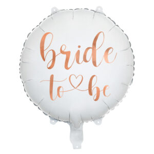 Folienballon Bride to be 45cm, weiß