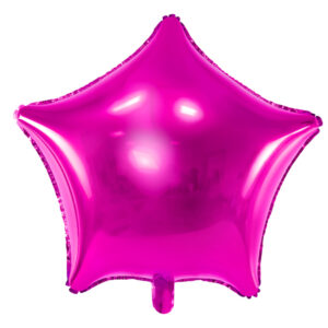 Folienballon Stern, 48cm, dunkelrosa