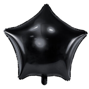 Folienballon Stern, 48cm, schwarz