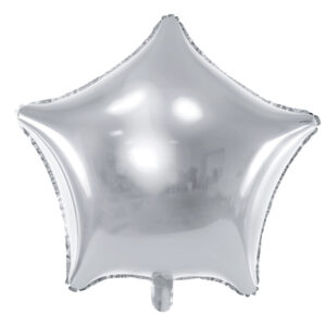 Folienballon Stern, 70cm, silber