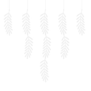 Girlande Zweige, weiß, 1,8 m
