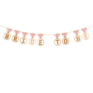 Banner Ringe ”Bride to be”, Mix 2,5 m