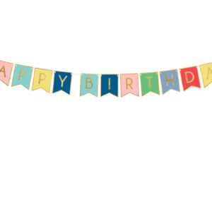 Banner Happy Birthday, Mix, 15 x 175 cm