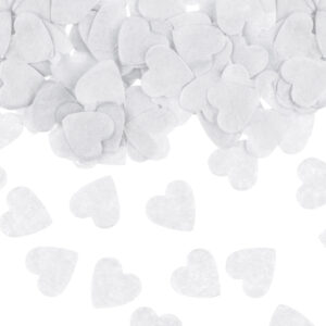 Weiße Konfetti-Herzen 1,6×1,6 cm,
