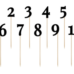 Tischnummern, in Schwarz, 24-26 cm (1 VPE / 11 Stk.)