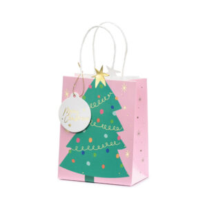 Geschenktüte Weihnachtsbaum, Mix, 14×20,5x8cm