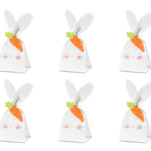 Süßigkeitentüten Kaninchen, Mix, 7,5x9x22,5 cm (1 VPE / 6 Stk.)