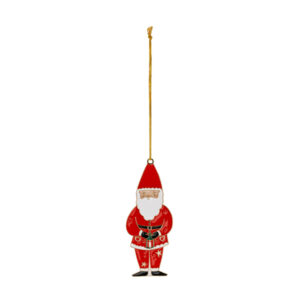 Hängedekoration Weihnachtsmann aus Metall, 10×4 cm, Mix