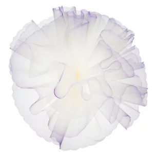 Tüllkreis creme schattierter Rand lila 50 Stück